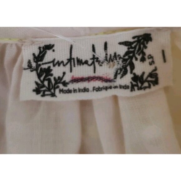 NEW FREE PEOPLE INTIMATELY DAY GLOW SHAPELESS SLIP SMALL IVORY YELLOW COMBO - Picture 9 of 10